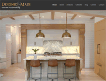 Tablet Screenshot of designedandmade.com